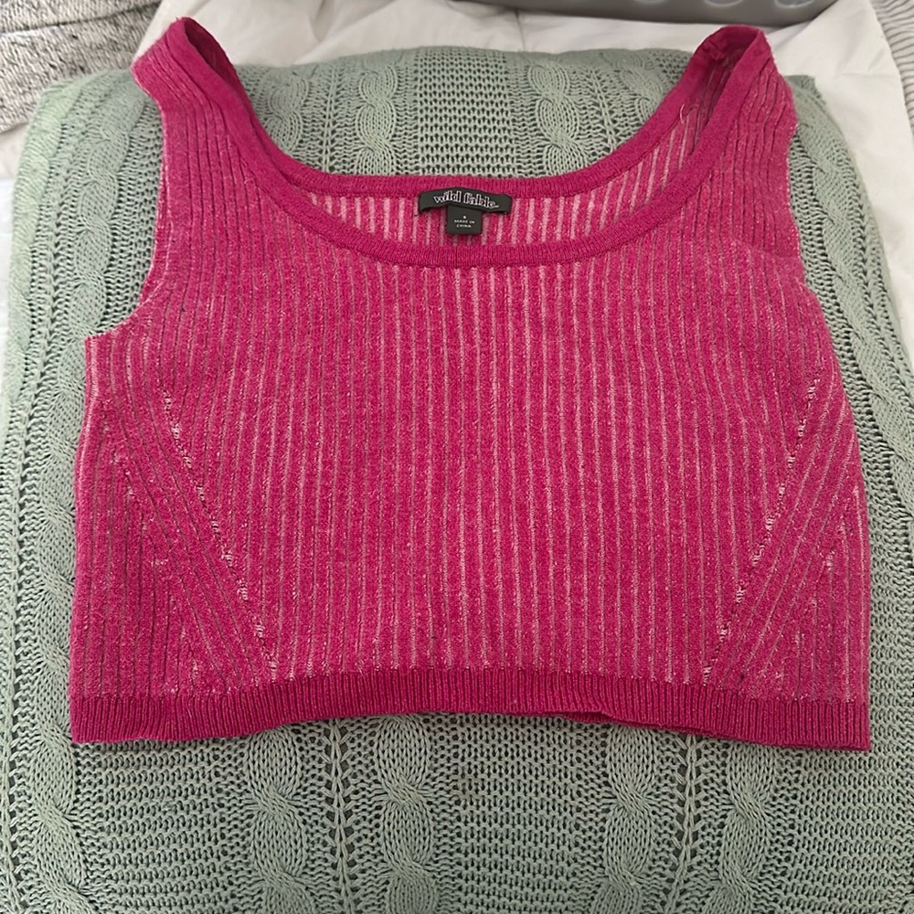 Crop tank pink